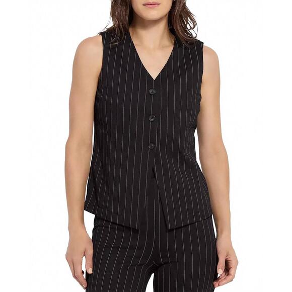 NEW LYSSE marisa ponte vest in soft stripe